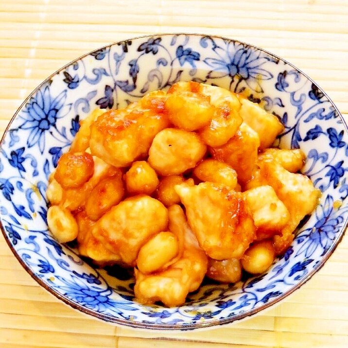 ☺簡単作り置き♪鶏と大豆の味噌炒め☺